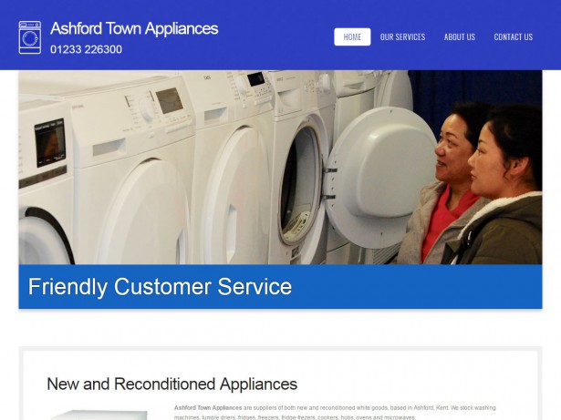 website design ashford town appliances