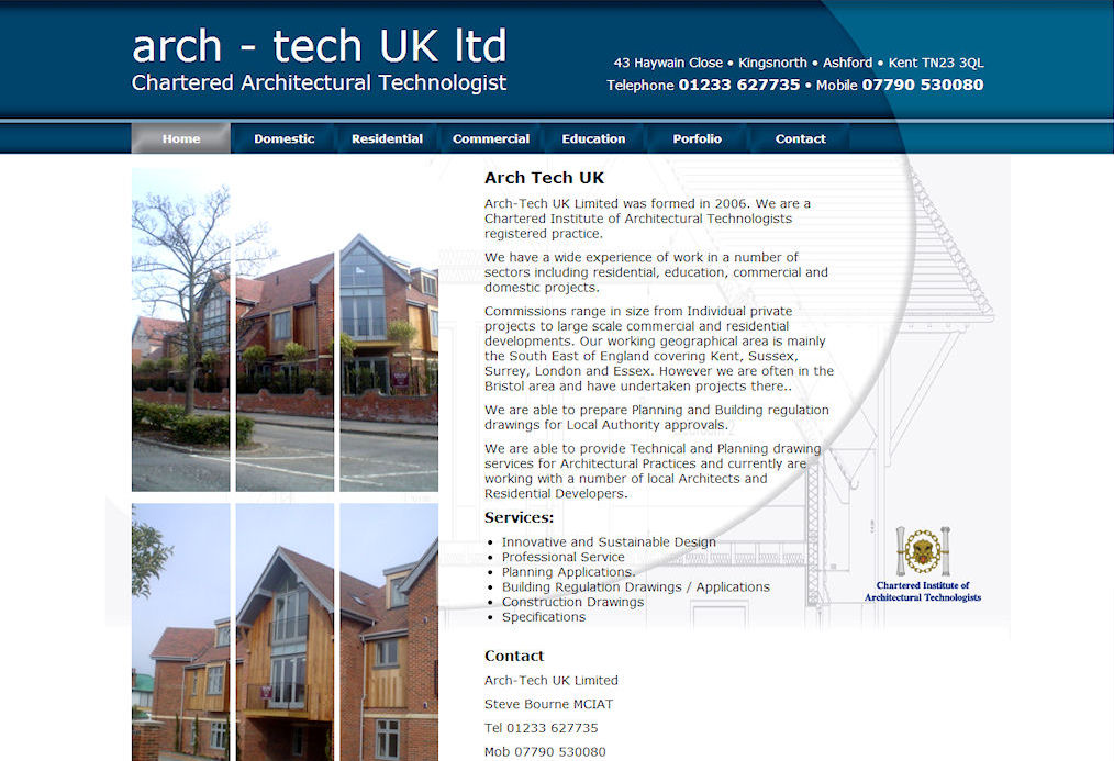Arch Tech Website Design