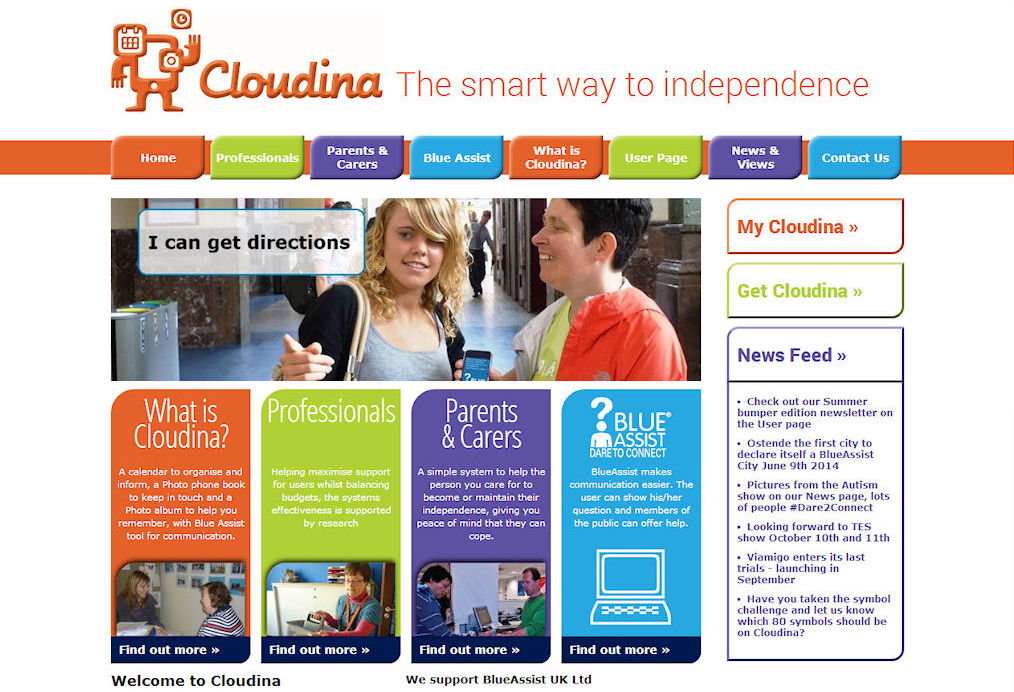 Cloudina Website Design