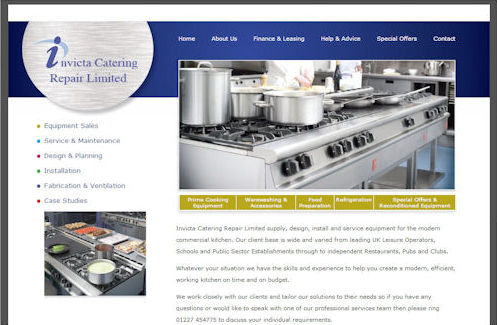 Invicta Catering Website Design