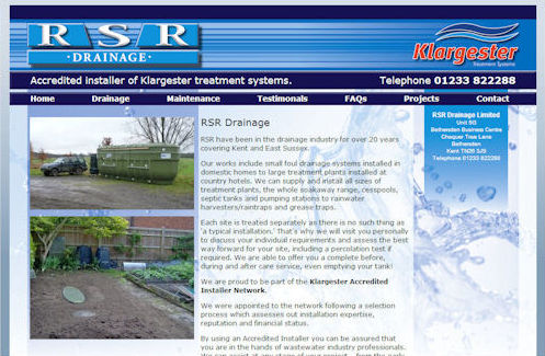 RSR Drainage Website Design