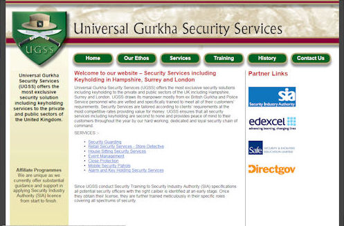 U G S S Website Design