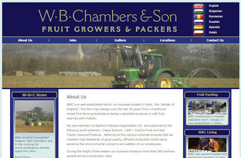 WB Chambers Website Design