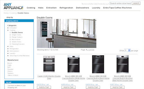 Any Appliance Website Design