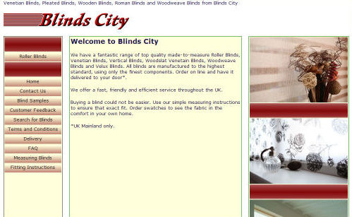 Blinds City Website Design