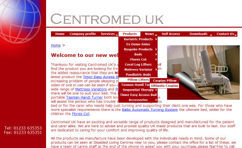 Centromed Website Design