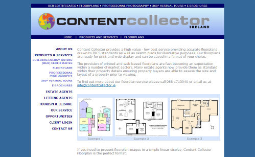 Content Collector Ireland Website Design