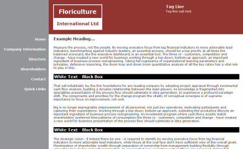 Floriculture International Website Design