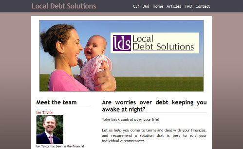 Local Debt Solutions Website Design
