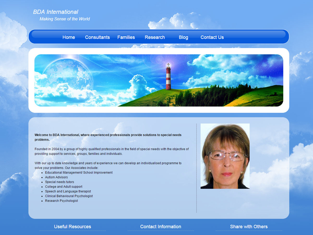 BDA International Website Design