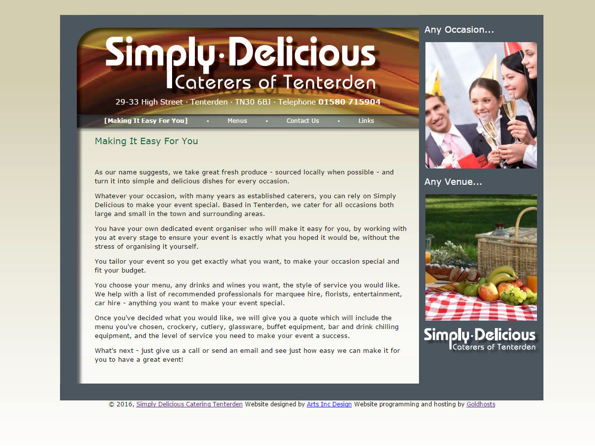 Simply Delicious Website Design