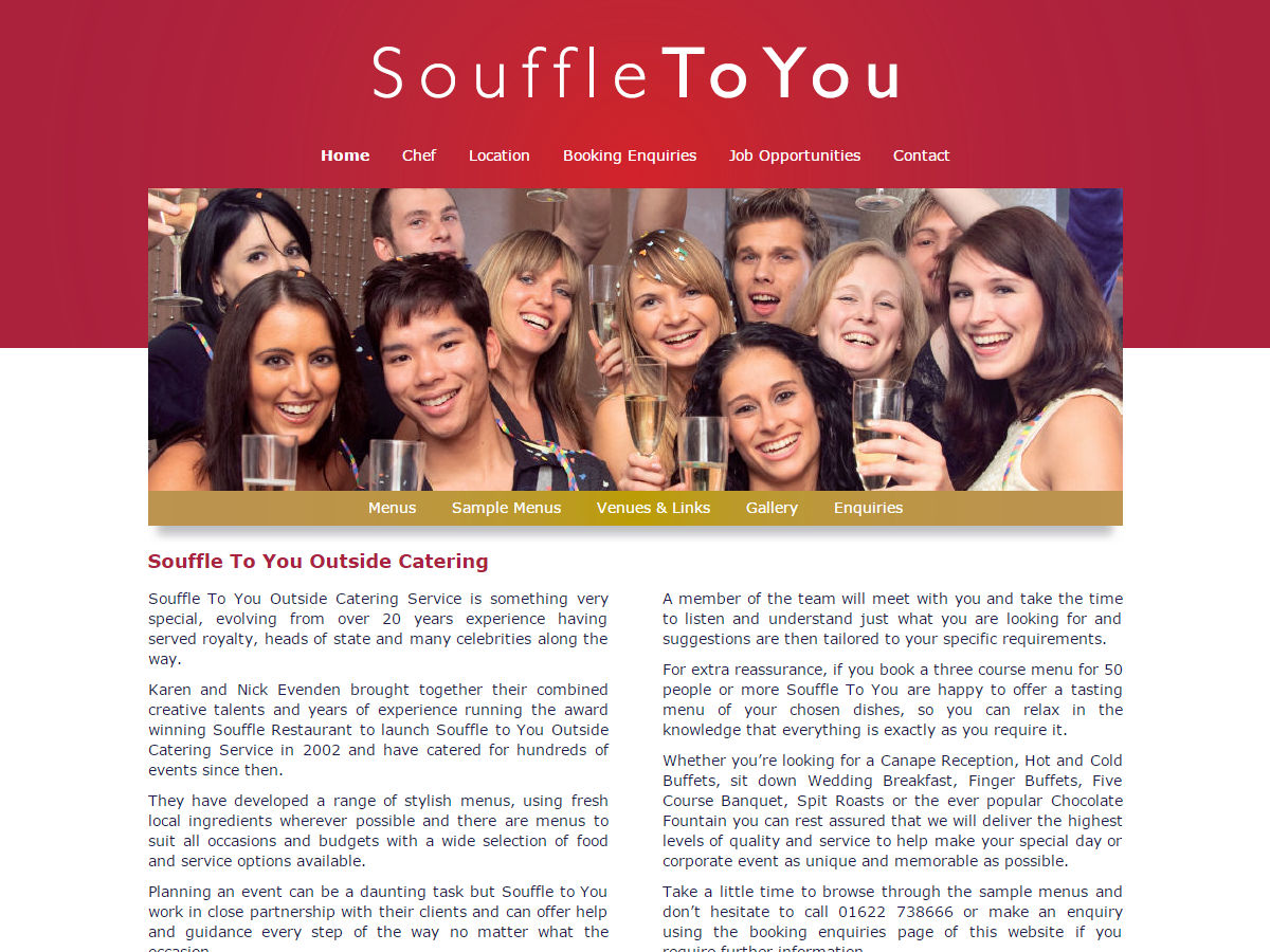 Souffle To You Website Design