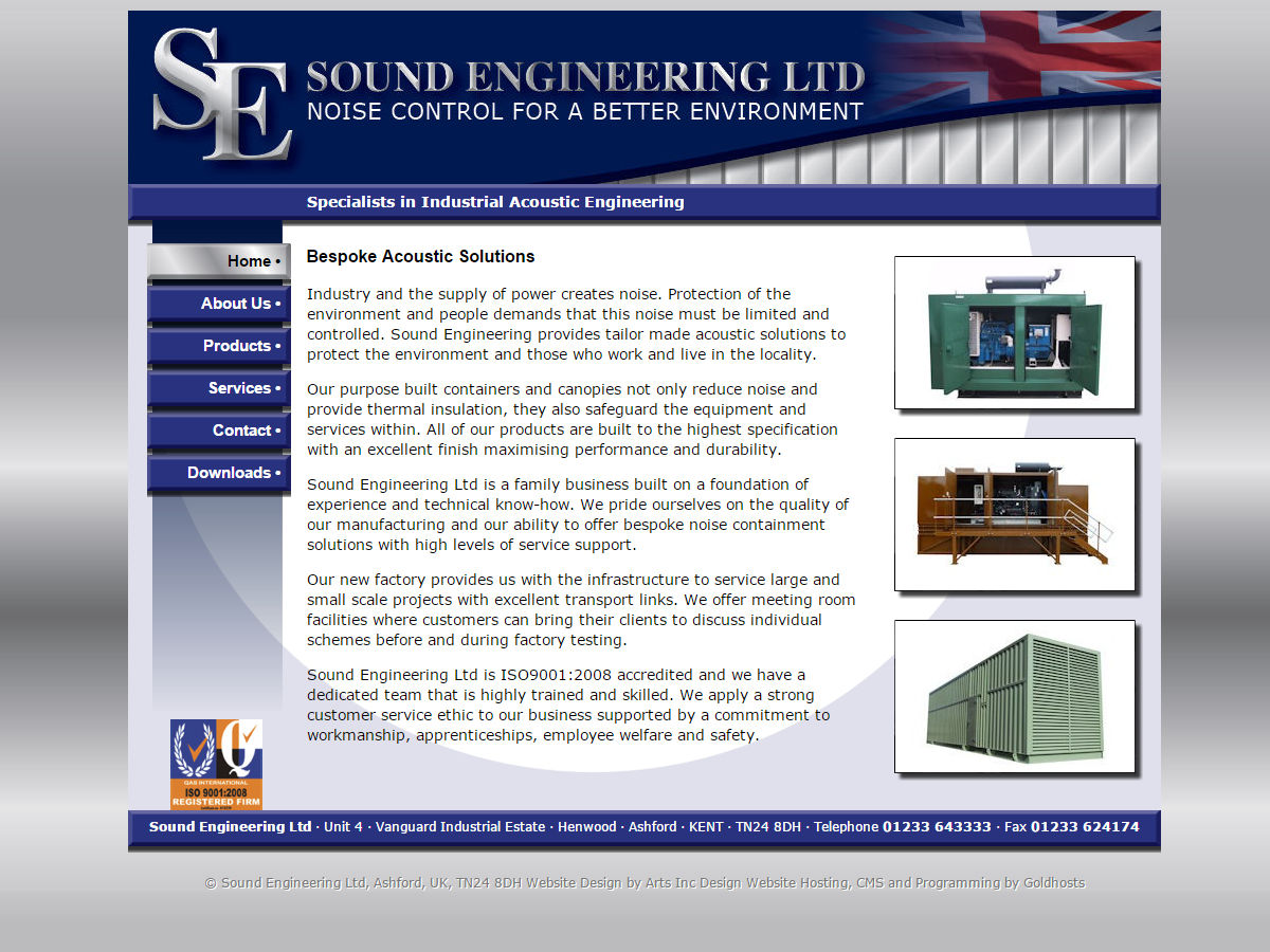 Sound Engineering Website Design