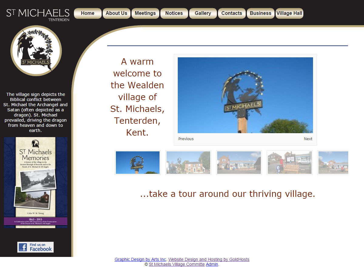 St Micheals Village Website Design
