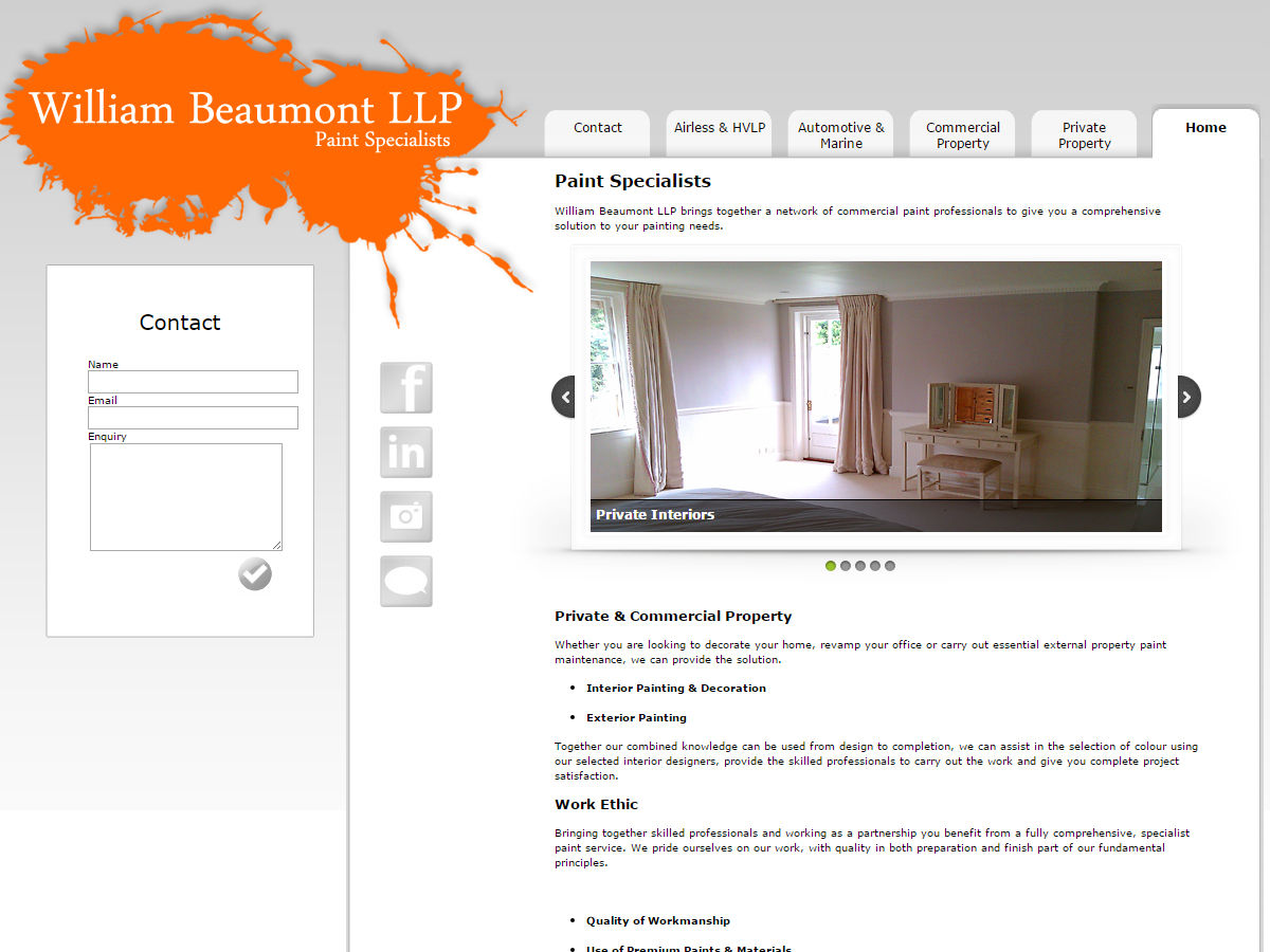 William Beaumont Website Design